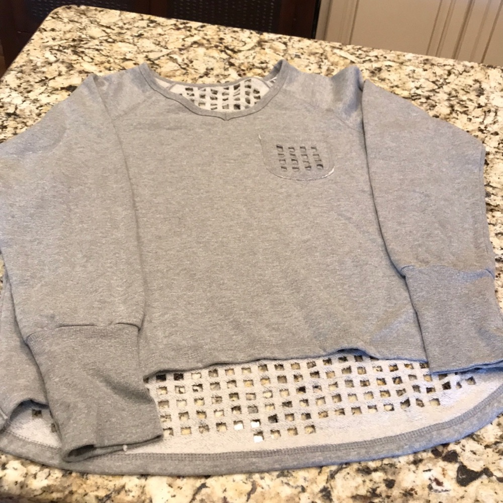 Cute Heather Gray Sweatshirt M